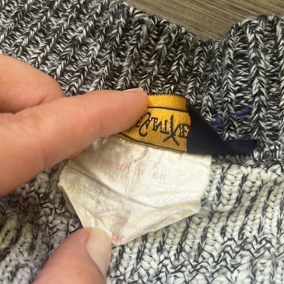 🔥serge Saint  Yves🔥 | Vintage grey and white patterned knit sweater cardigan - Picture 7 of 11